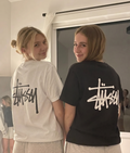White Sırt Graffiti Logo Oversize T-shirt