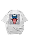White Skull Maske Oversize T-shirt