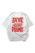 White The Planet Oversize T-shirt