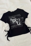Written Ribbon Black Bluz