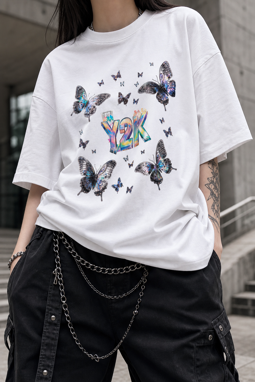 Y2K Butterfly Oversize Tshirt