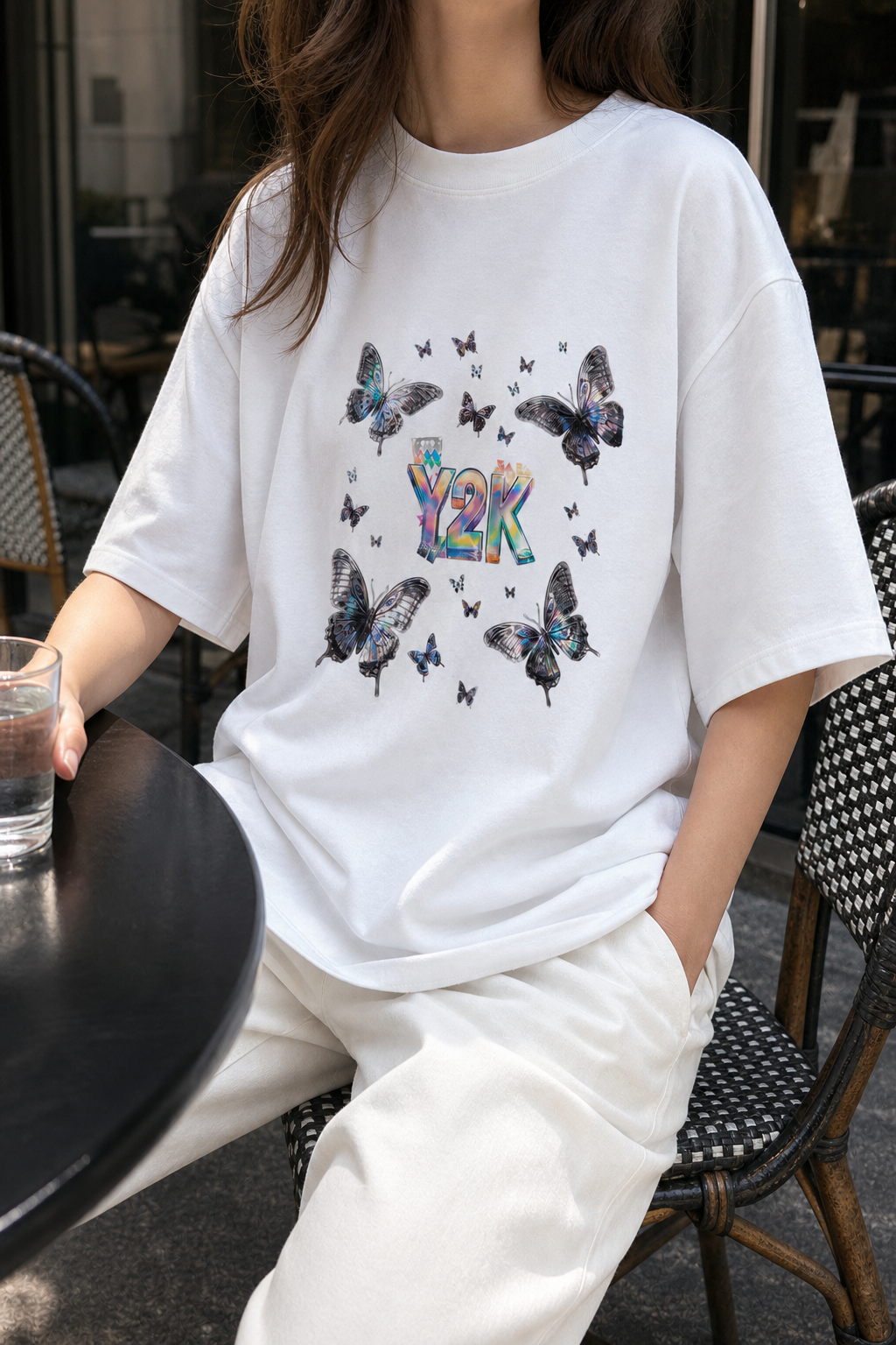 Y2K Butterfly Oversize Tshirt