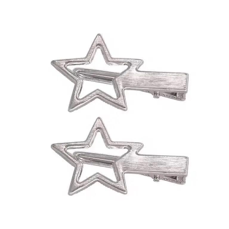 Y2K Klips Metal Star Toka