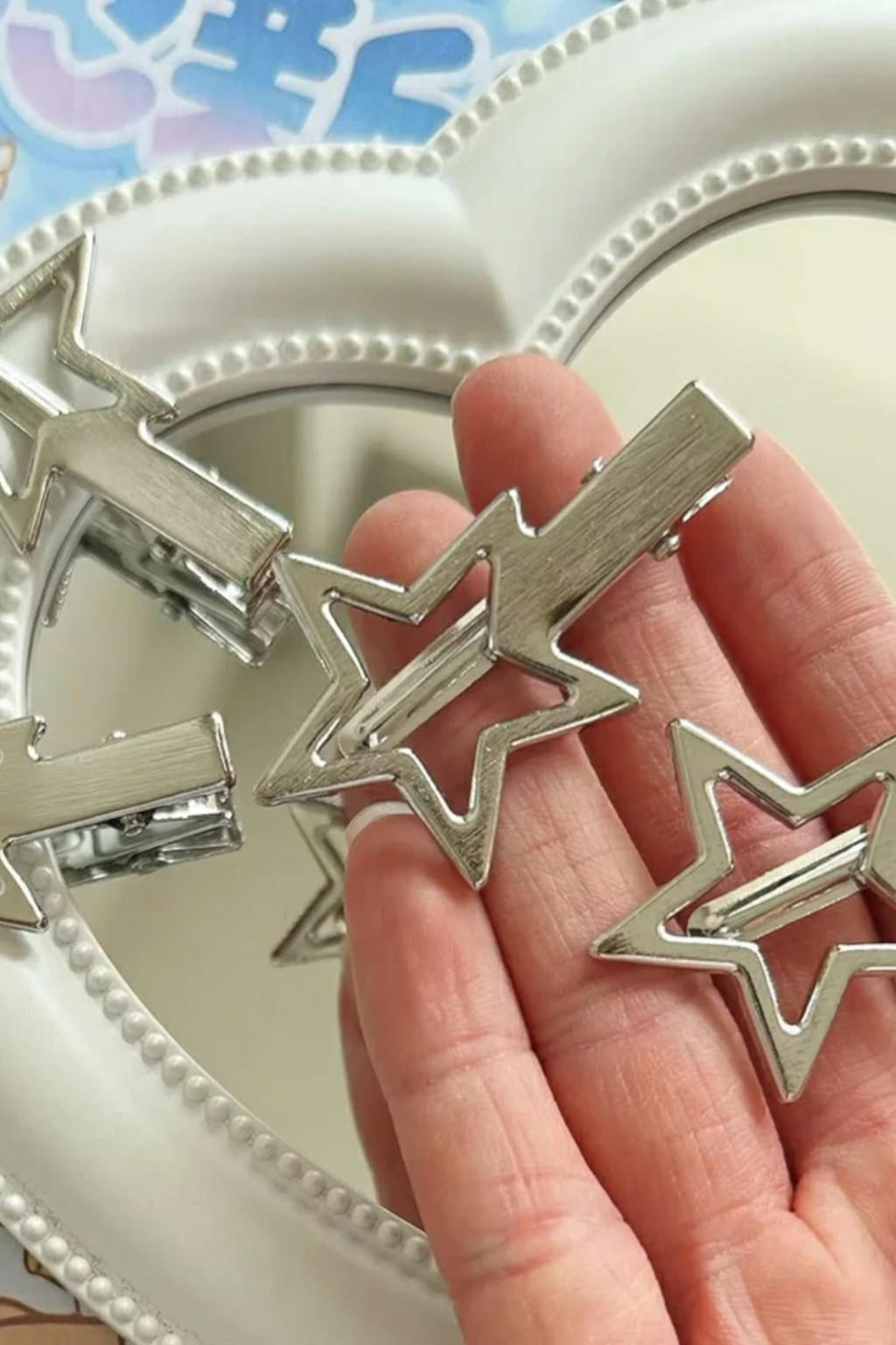 Y2K Klips Metal Star Toka