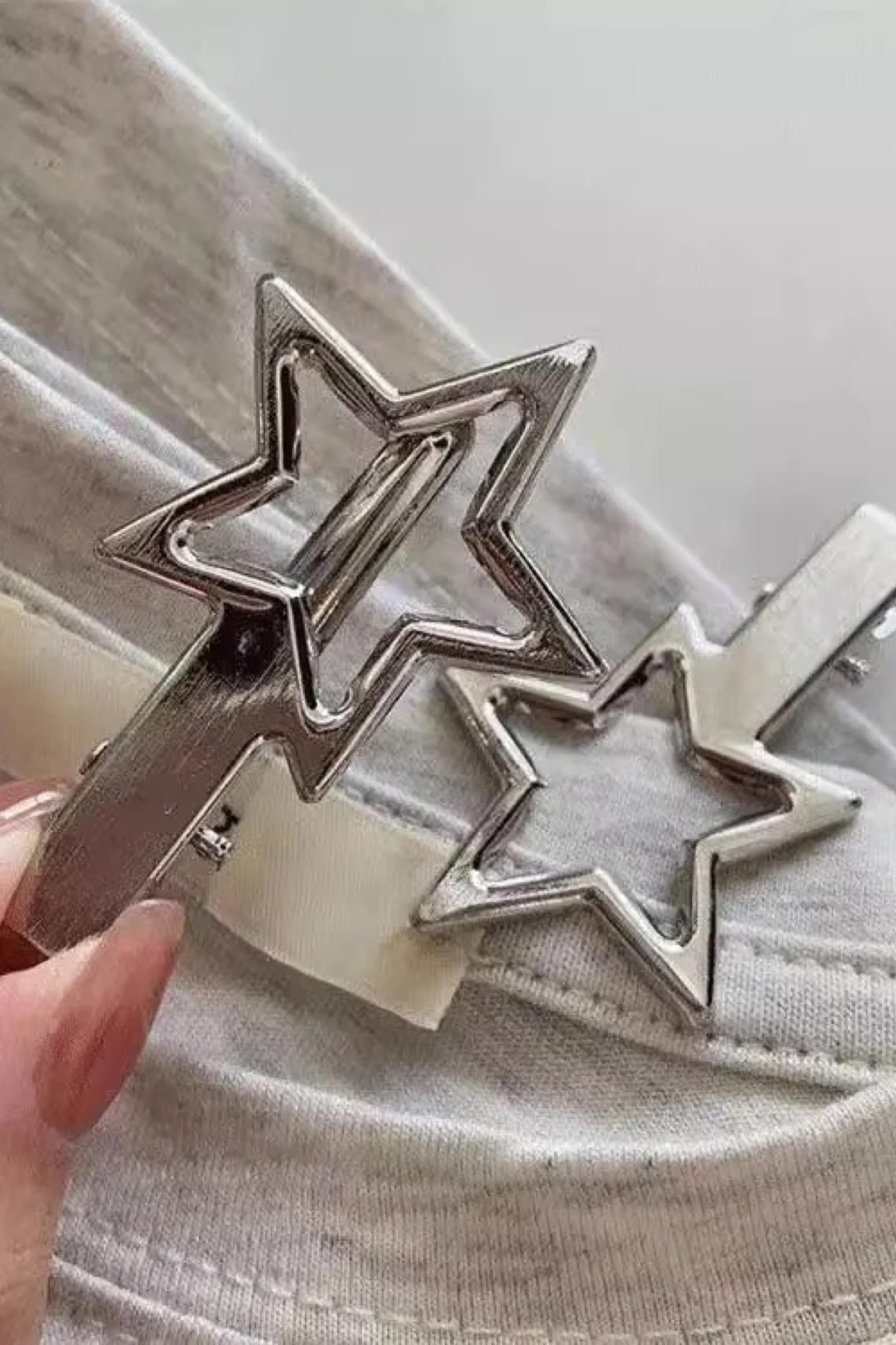 Y2K Klips Metal Star Toka