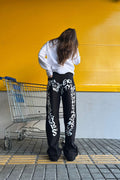 Y2K Newstyle Black Pantolon