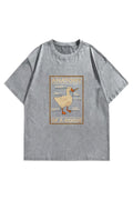 Yıkamalı Anatomy Oversize T-shirt