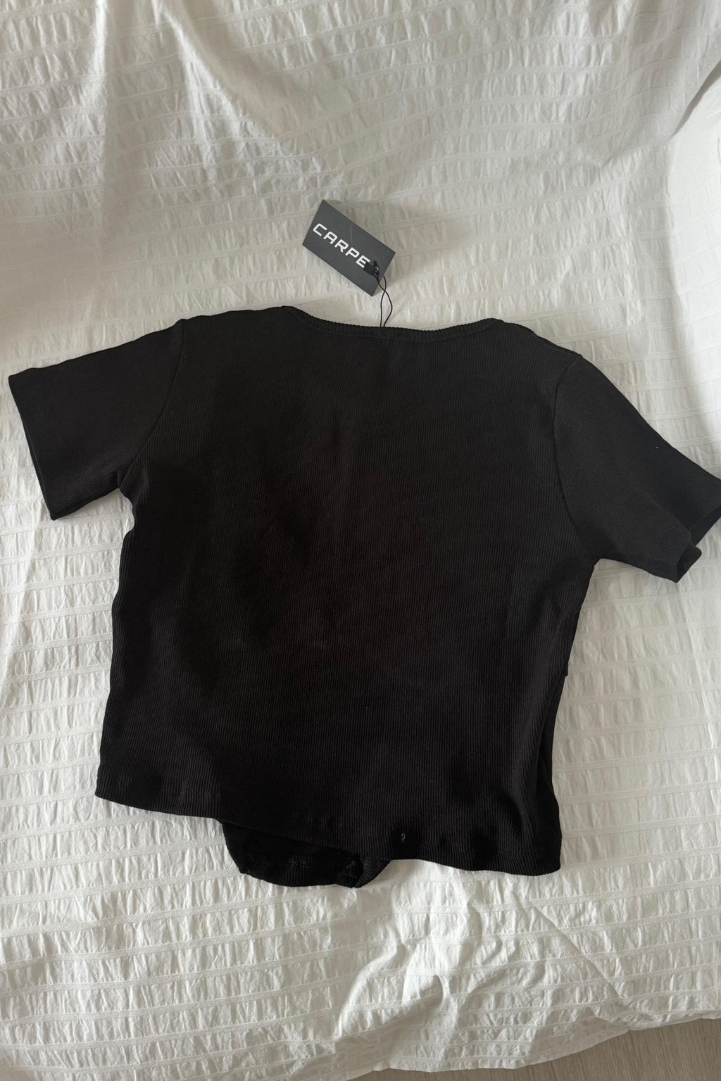 Zincir Detay Gothic Crop T-Shirt